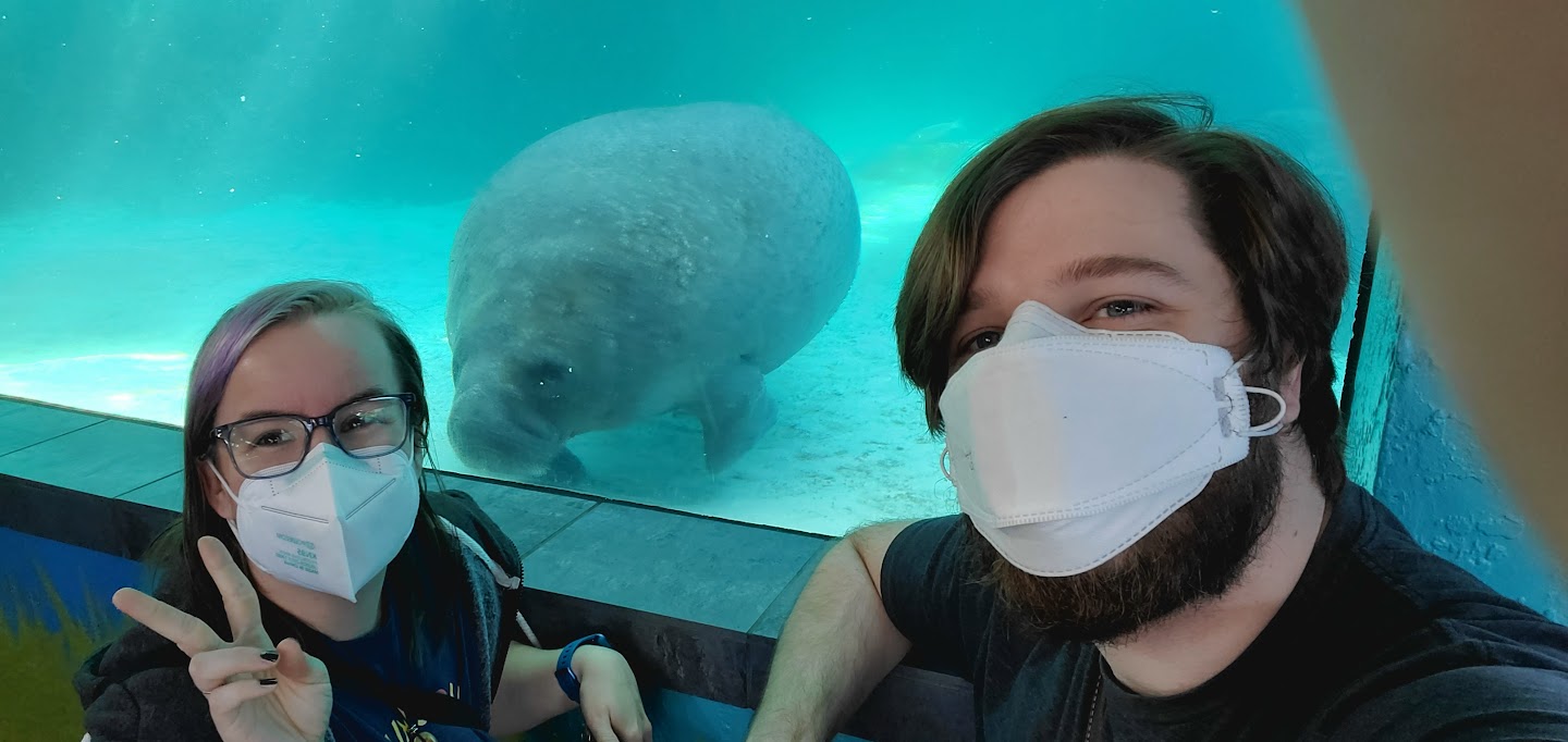 Selfie with a Manatee